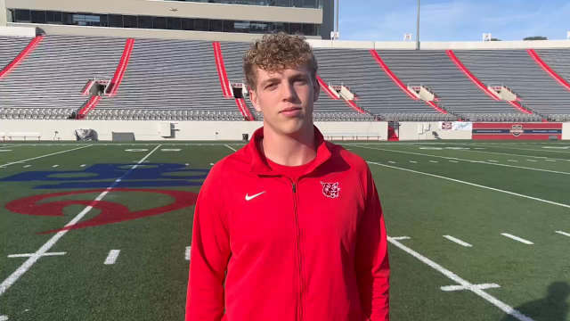 Harding Academy's Wyatt Simmons discusses recruiting process, committing to Arkansas Razorbacks (12/7